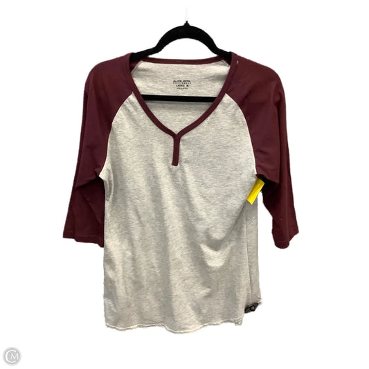 Top Long Sleeve By Clothes Mentor In Grey, Size: M