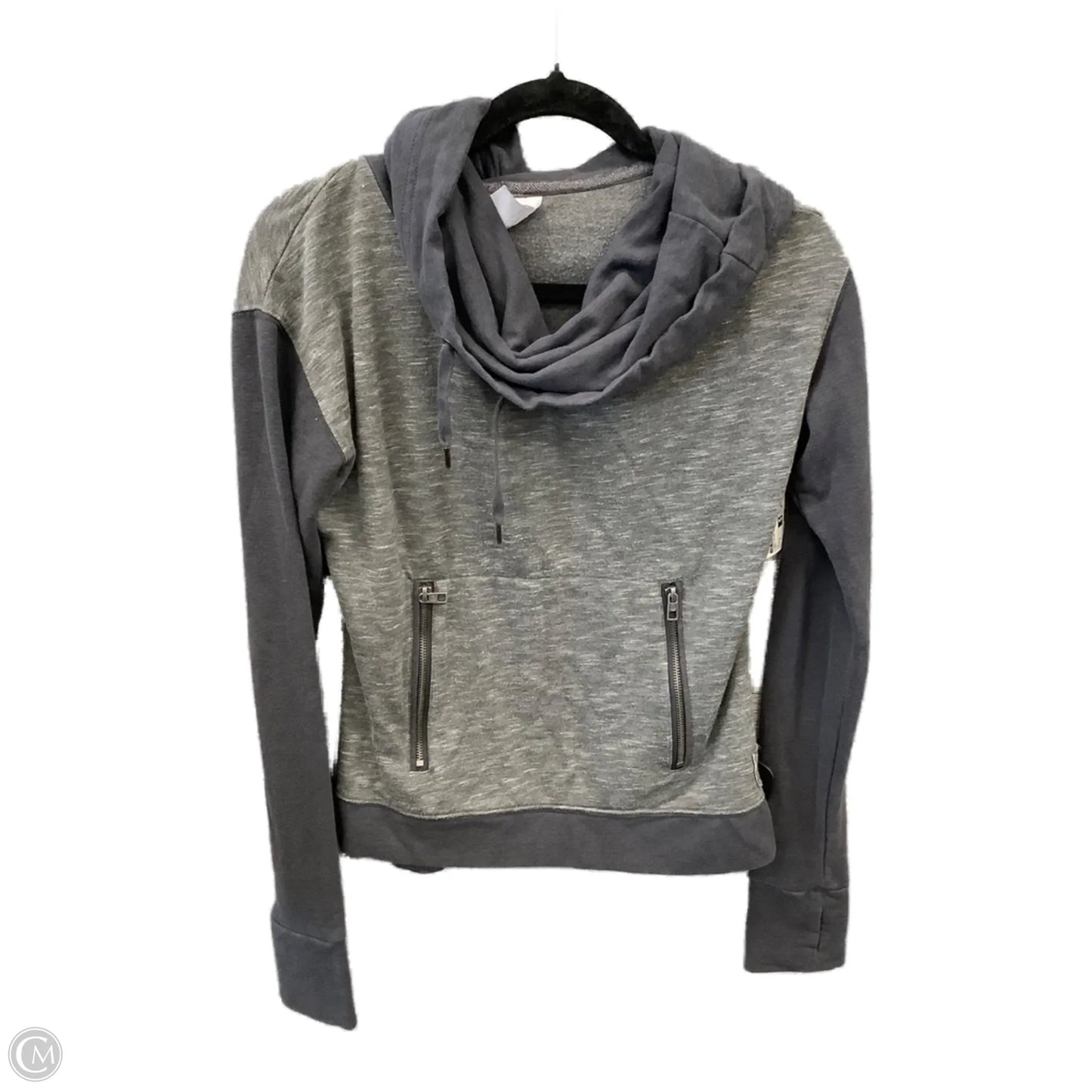 Sweatshirt Collar By Te Verde In Grey, Size: S
