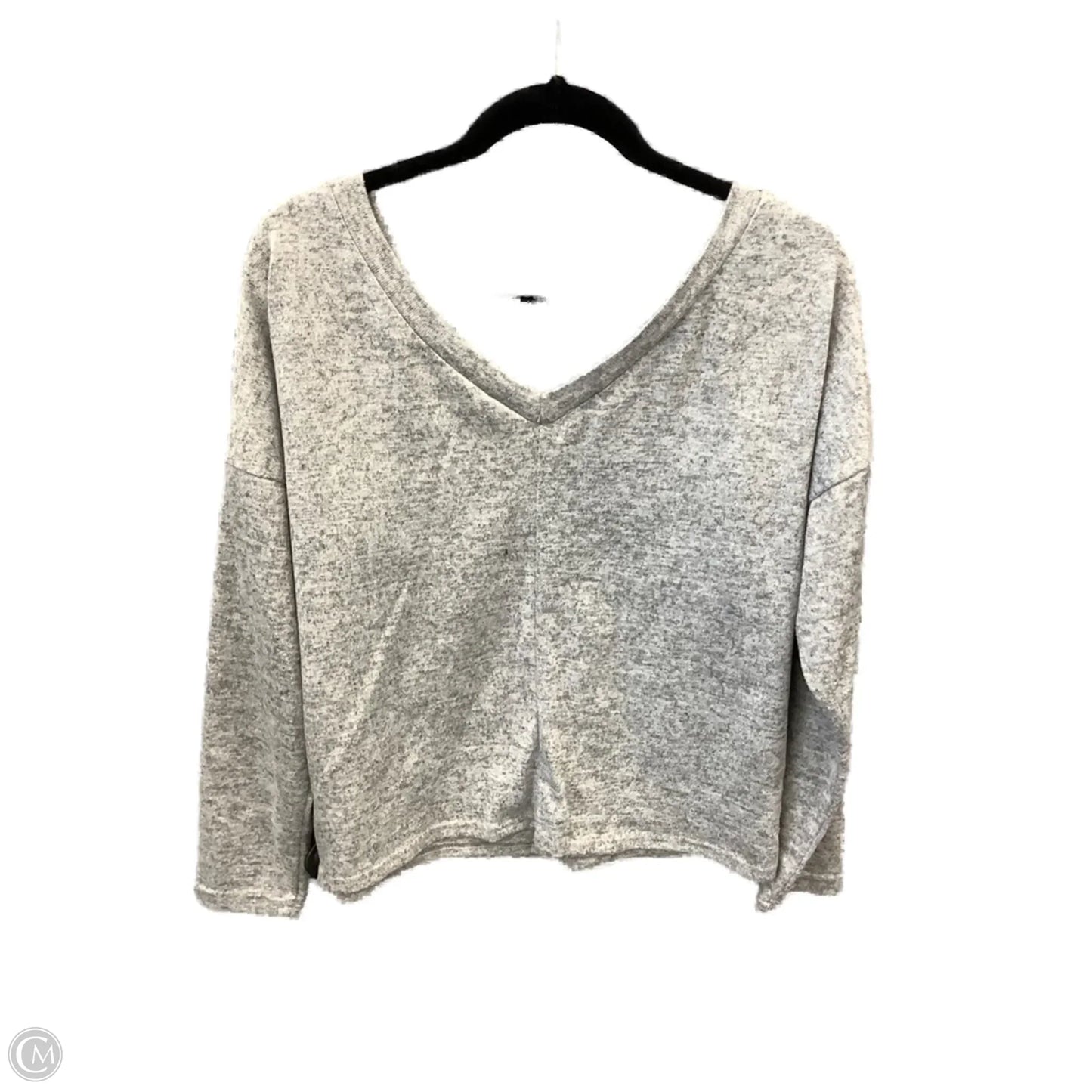 Top Long Sleeve By Shein In Grey, Size: M