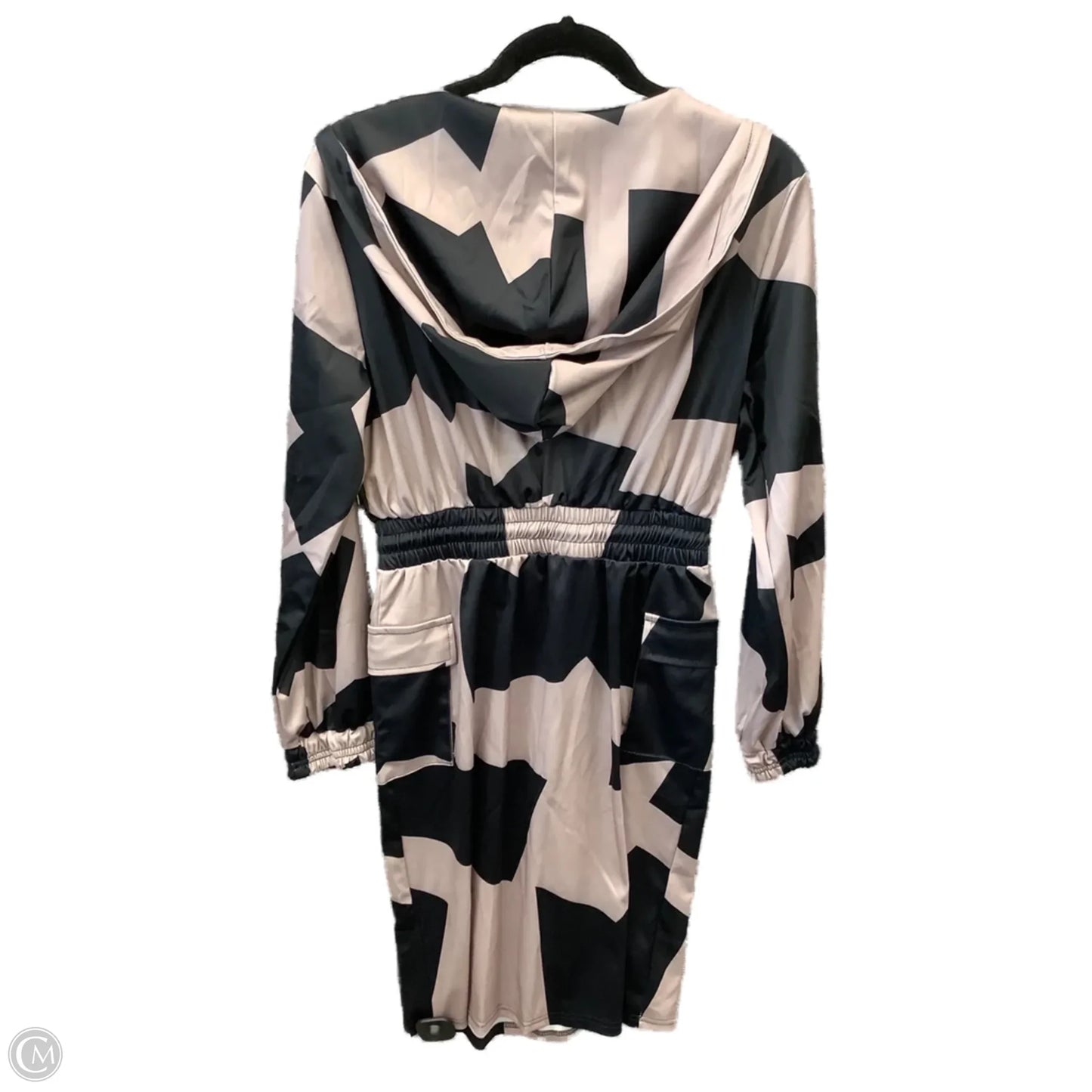 Dress Casual Midi By Clothes Mentor In Black & Pink, Size: L