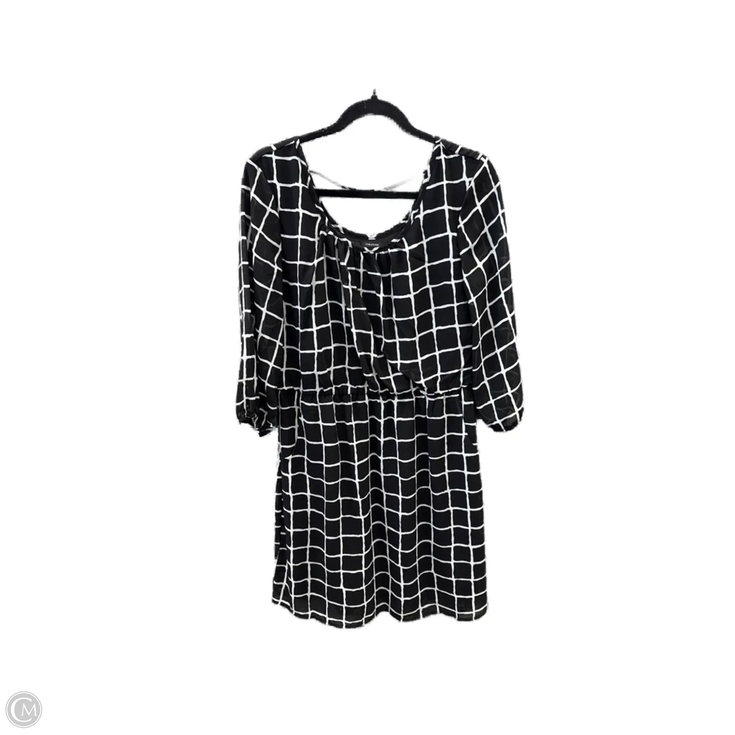 Dress Casual Midi By Maurices In Black & White, Size: L