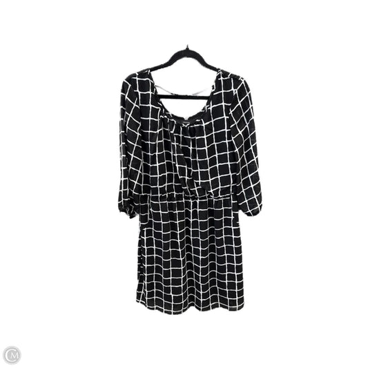 Dress Casual Midi By Maurices In Black & White, Size: L