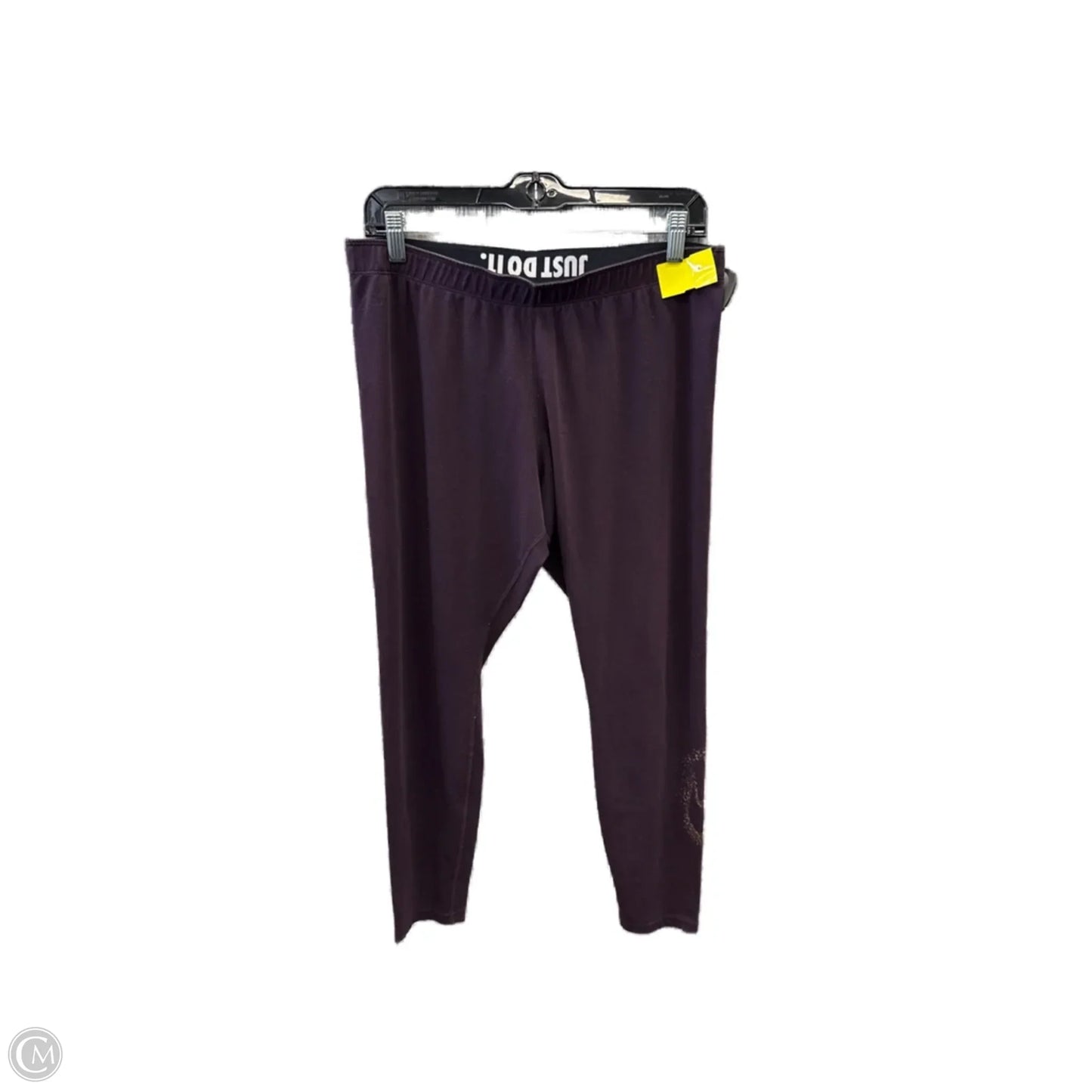 Athletic Leggings By Nike Apparel In Purple, Size: Xl