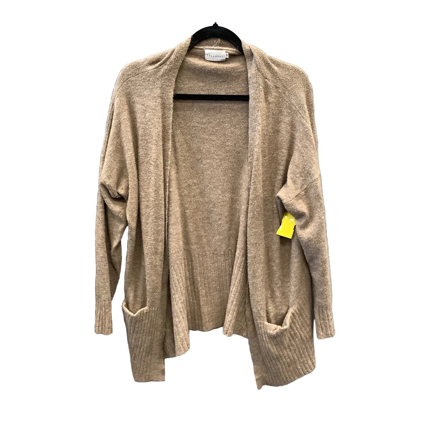 Sweater Cardigan By Dreamers In Brown, Size: L
