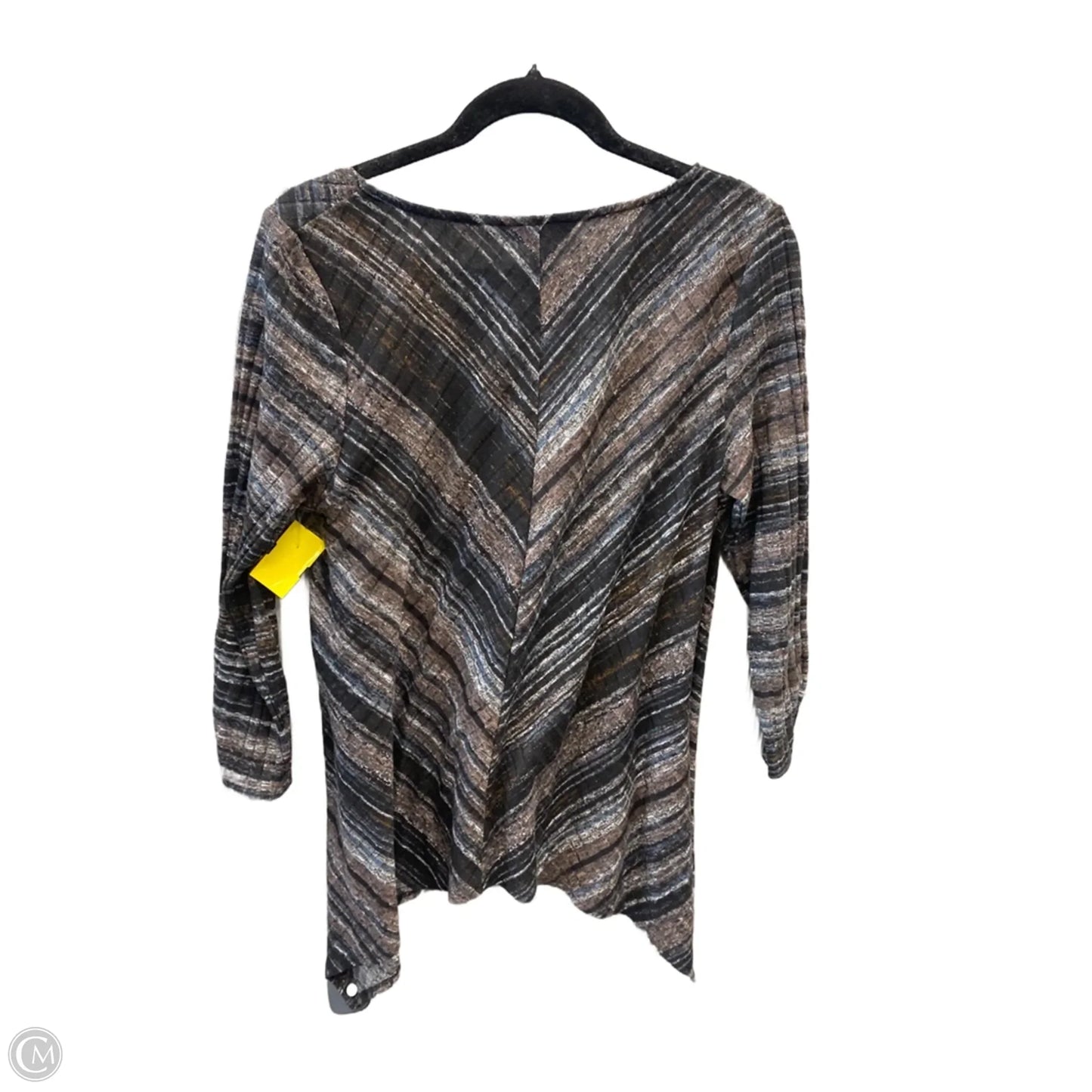 Top Long Sleeve By Apt 9 In Black, Size: L