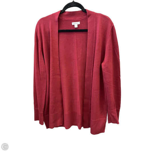 Cardigan By Croft And Barrow In Red, Size: Xl