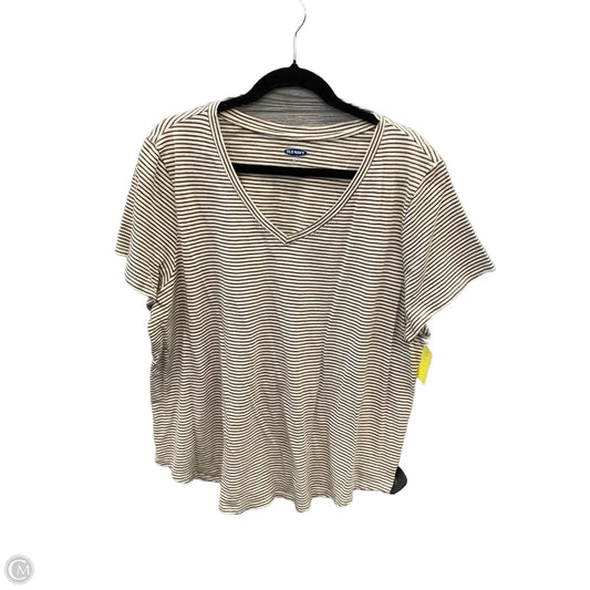 Top Short Sleeve By Old Navy In Brown, Size: Xxl