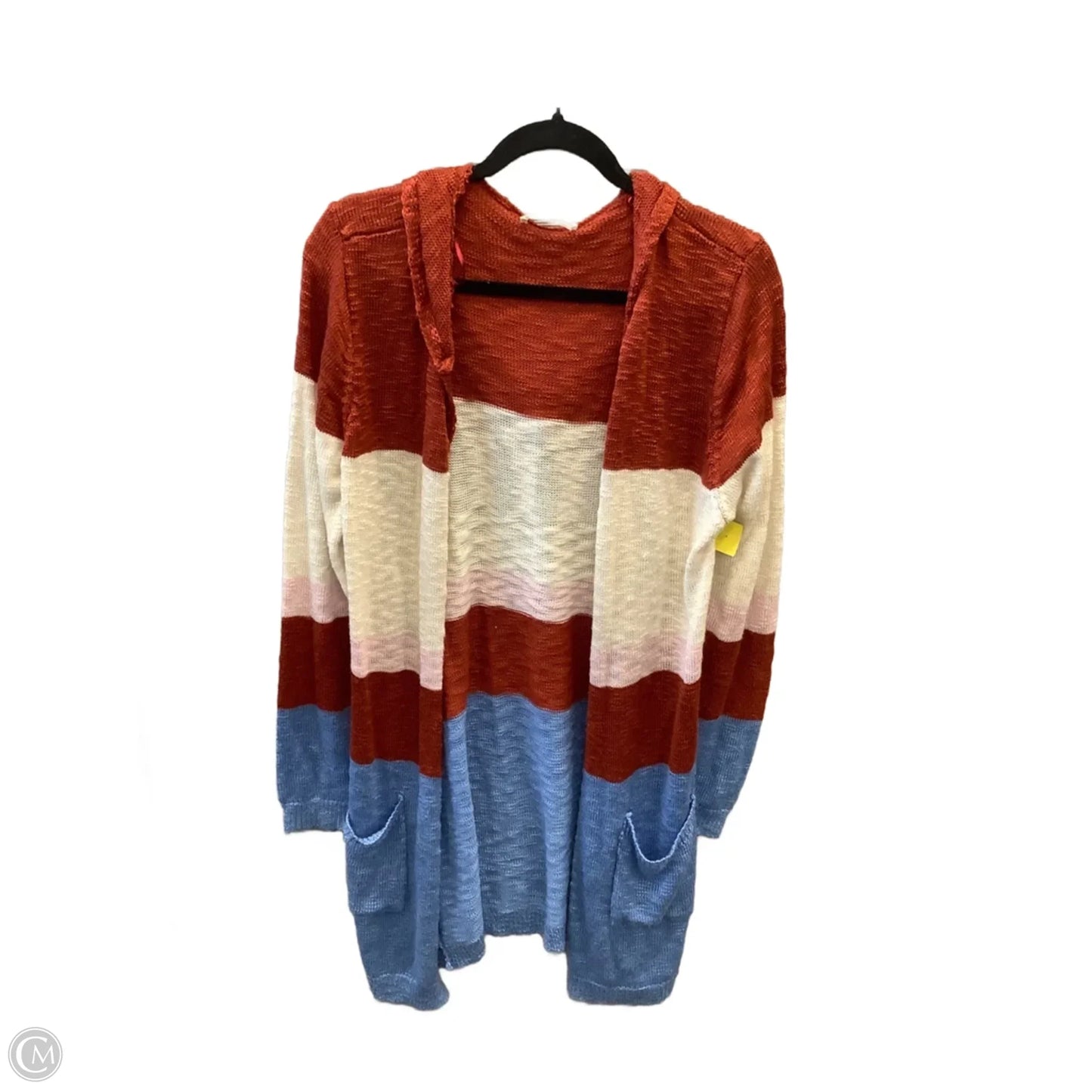 Sweater Cardigan By Ultra Flirt In Multi-colored, Size: L