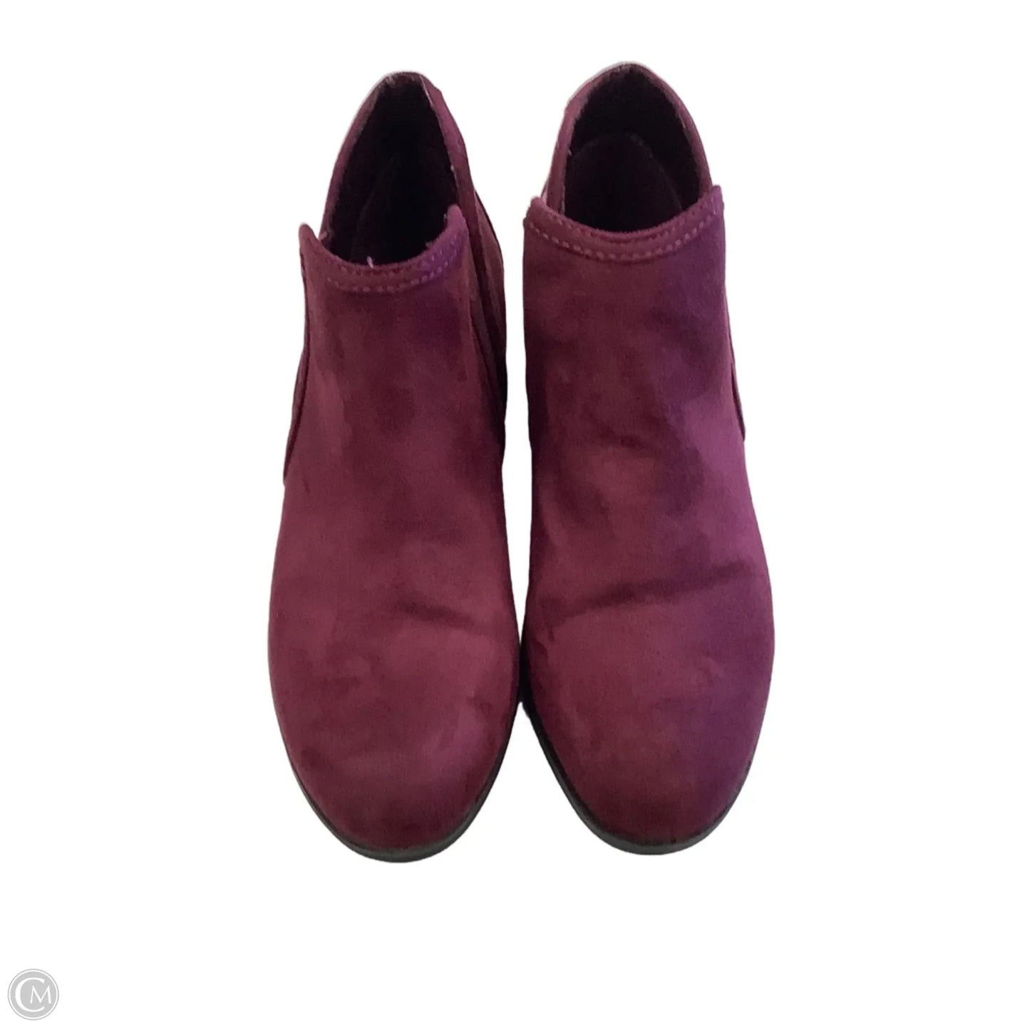 Boots Ankle Heels By Maurices In Purple, Size: 8.5