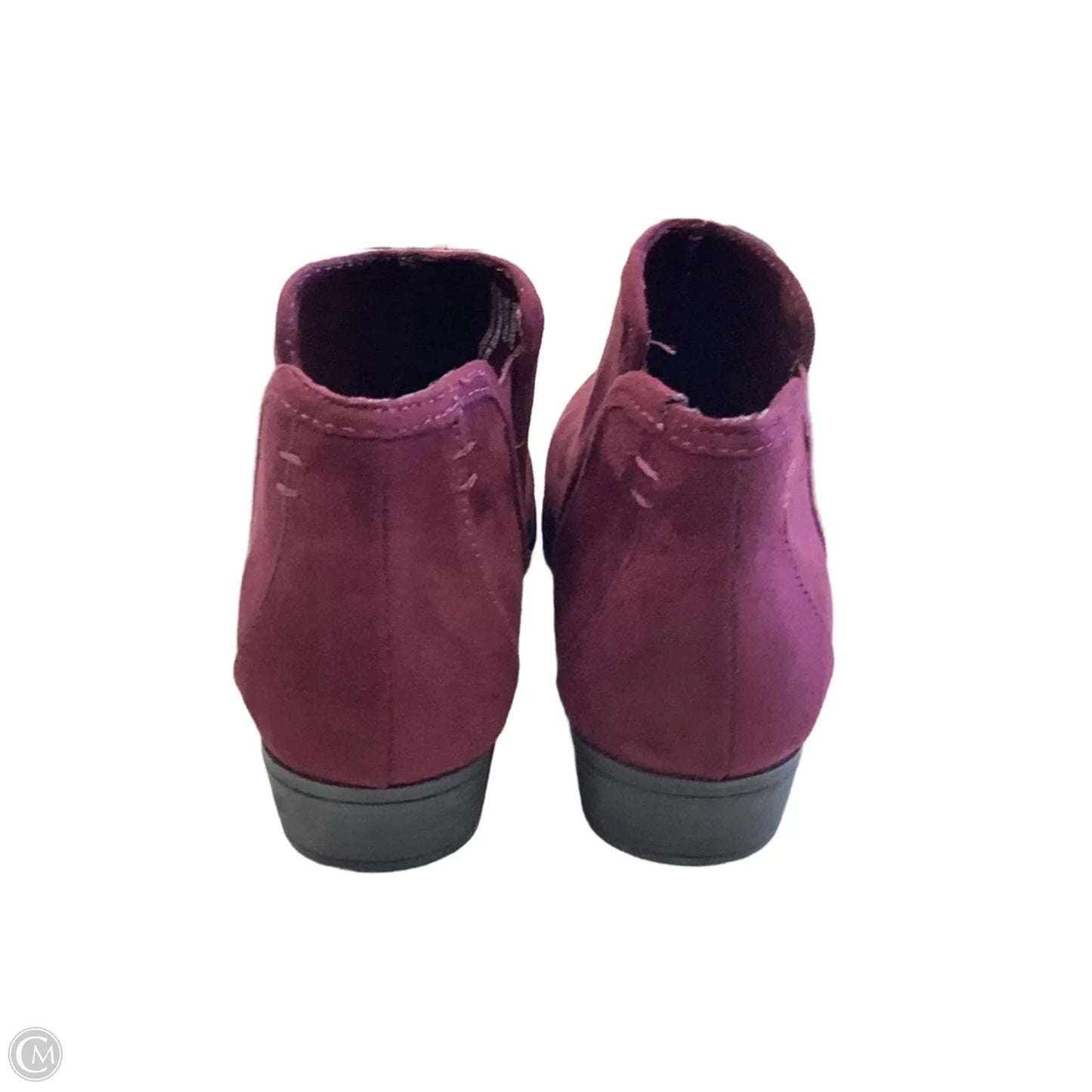 Boots Ankle Heels By Maurices In Purple, Size: 8.5