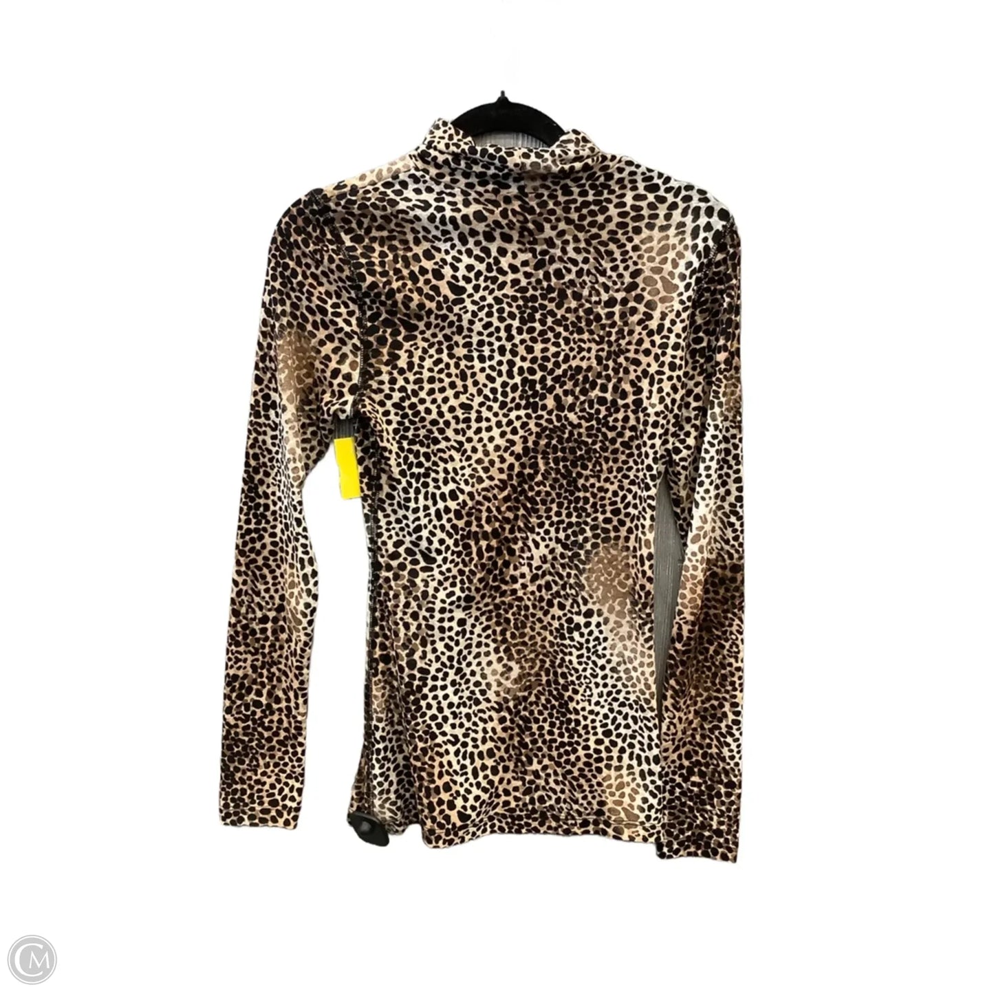 Top Long Sleeve By Karen Kane In Animal Print, Size: M