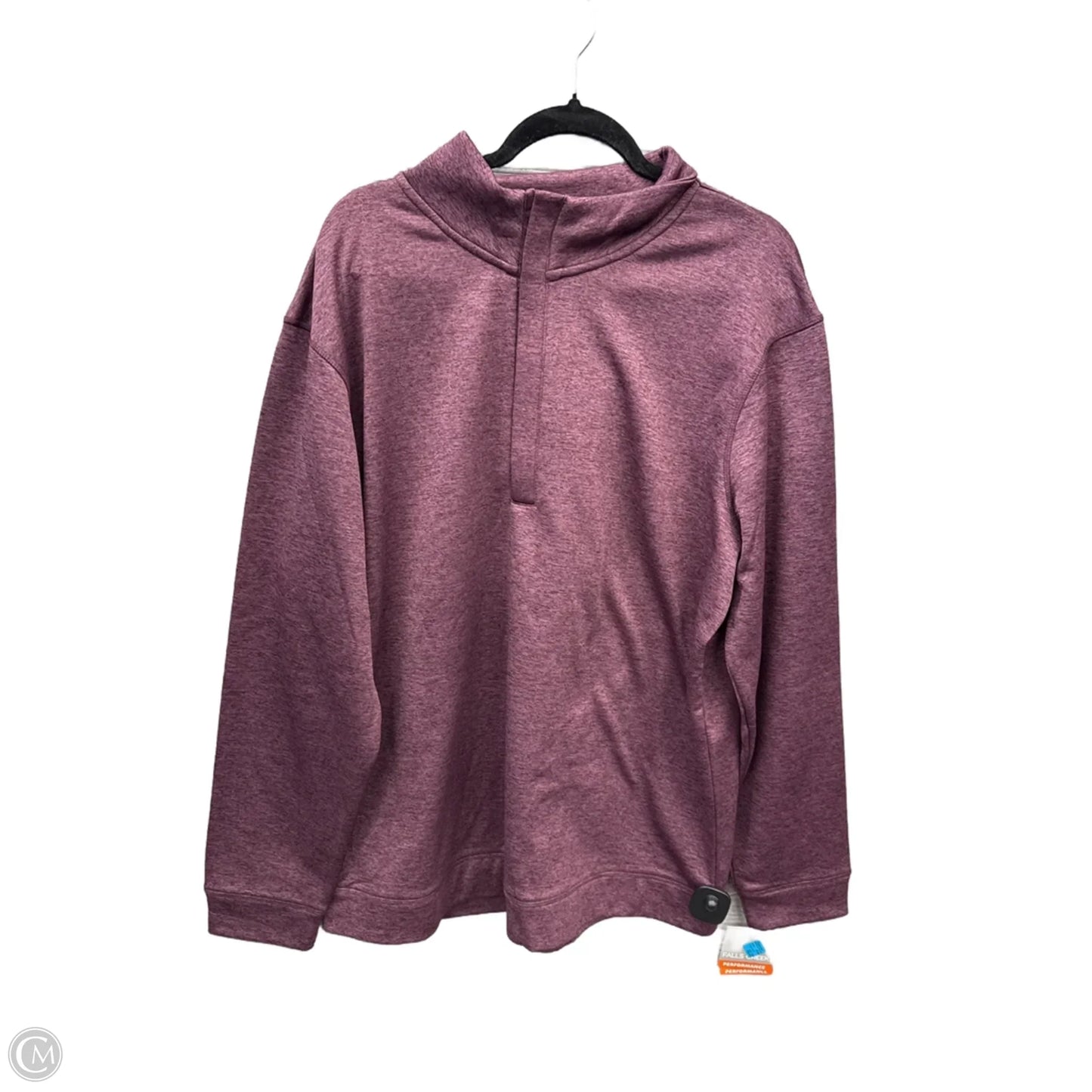 Athletic Top Long Sleeve Collar By Falls Creek In Purple, Size: Xl