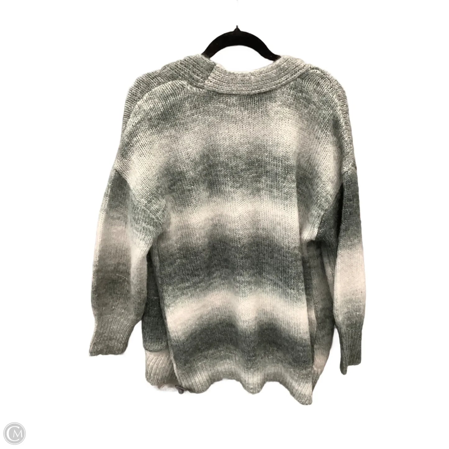 Sweater Cardigan By Clothes Mentor In Grey, Size: Xl