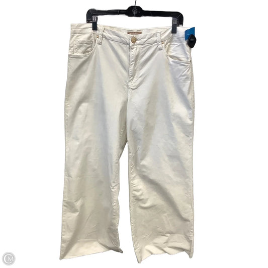 Jeans Wide Leg By Kut In Cream, Size: 14