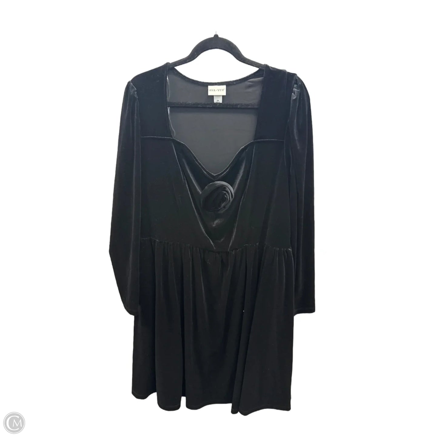 Dress Casual Midi By Ava & Viv In Black, Size: 2x