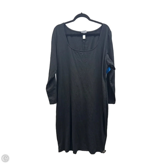 Dress Casual Midi By Ava & Viv In Black, Size: 2x