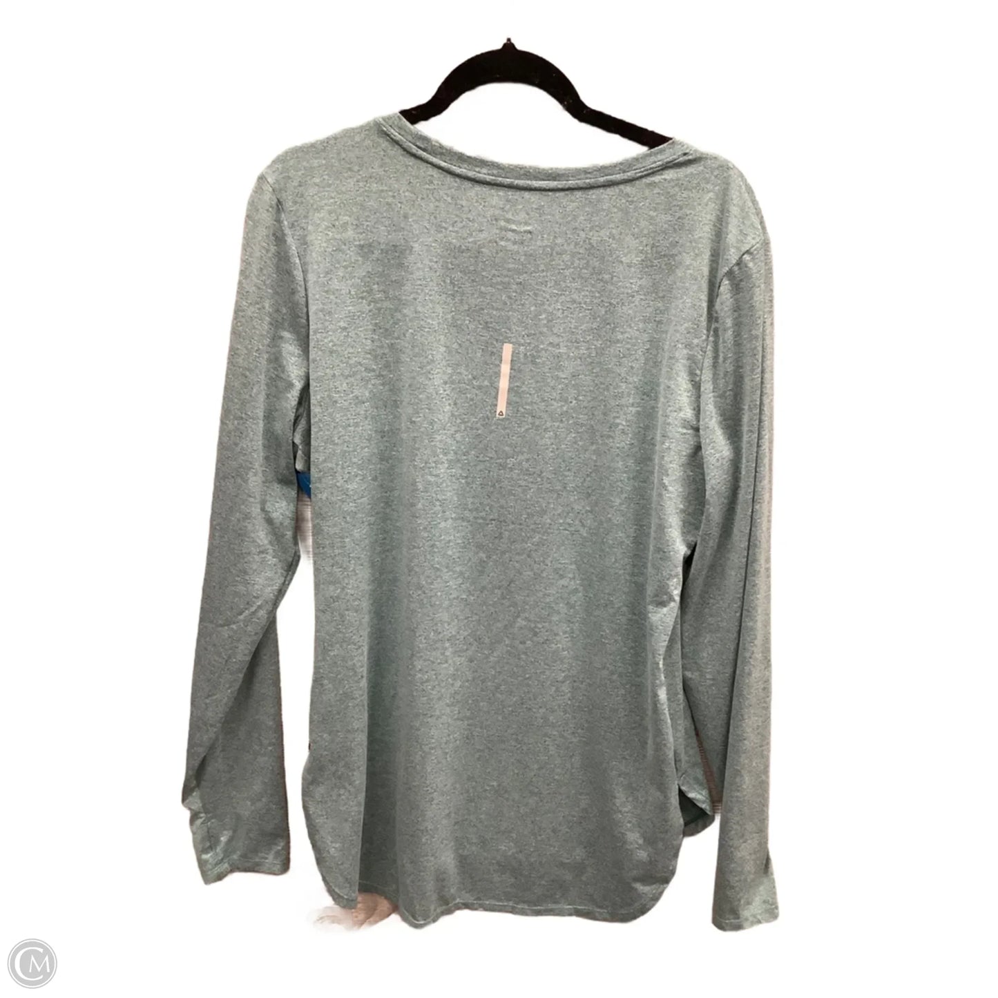 Athletic Top Long Sleeve Crewneck By Reebok In Blue, Size: Xl