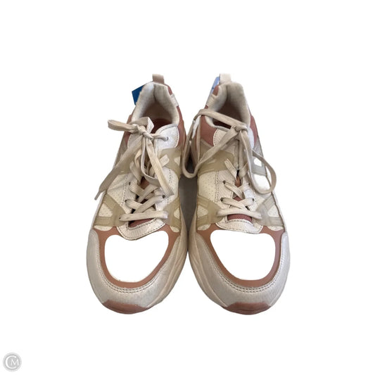 Shoes Sneakers By Skechers In Cream & Pink, Size: 8.5