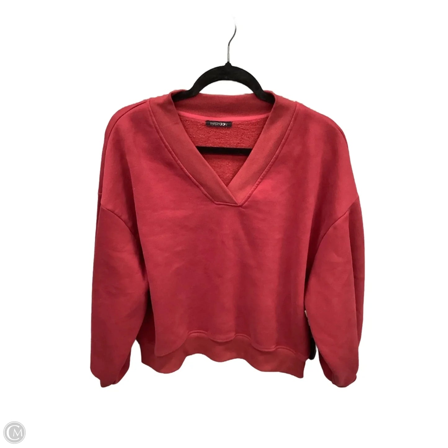 Sweatshirt Crewneck By Papermoon In Red, Size: S