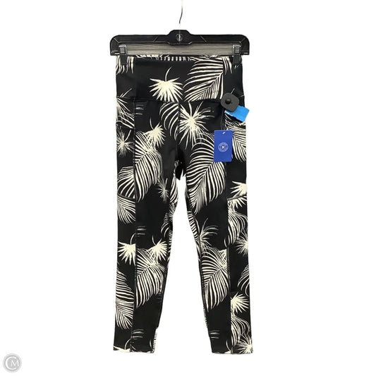 Athletic Leggings By Hurley In Black & Cream, Size: S