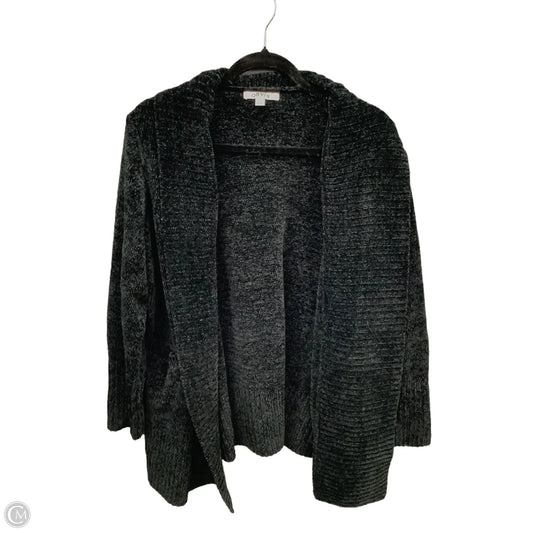 Sweater Cardigan By Orvis In Black, Size: L