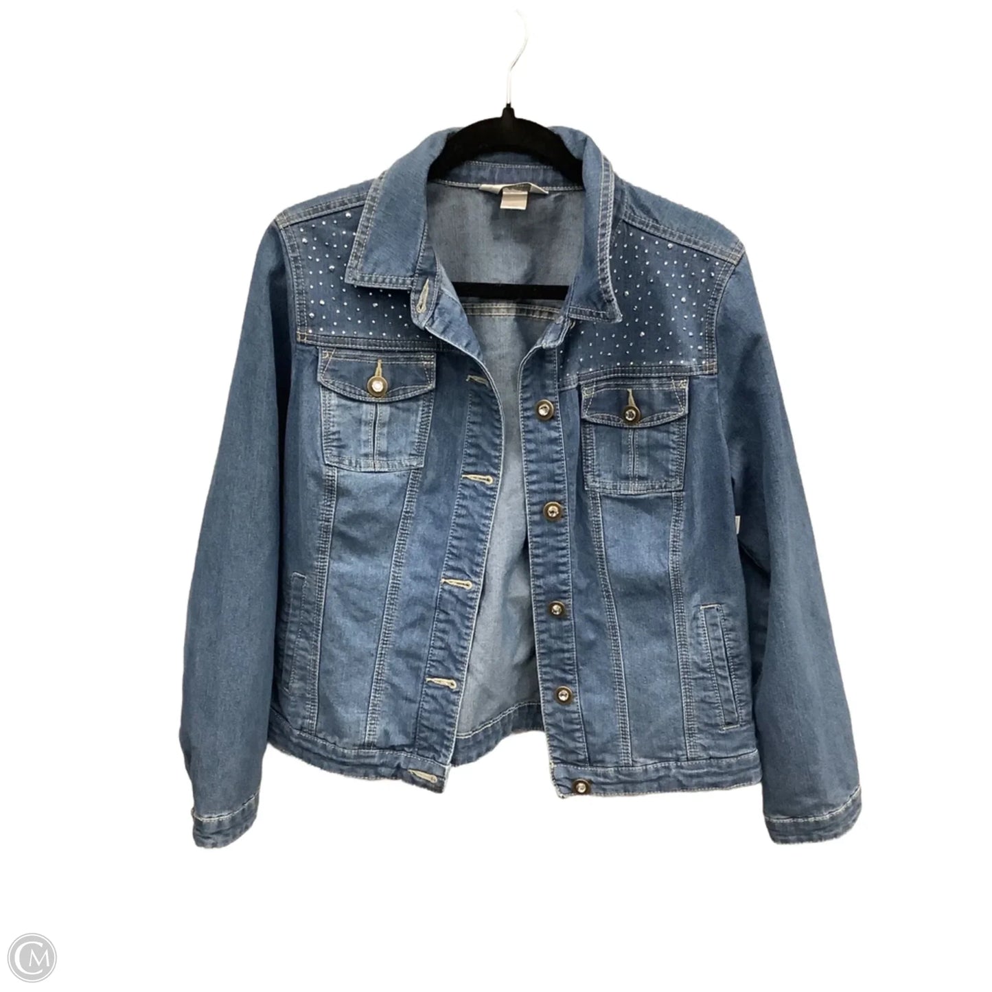 Jacket Denim By Christopher And Banks In Blue Denim, Size: M