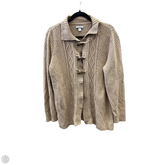Sweater Cardigan By Croft And Barrow In Brown, Size: Xl