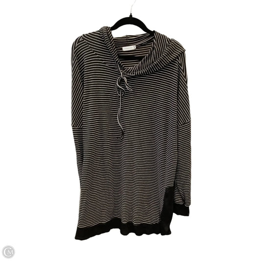 Top Long Sleeve By Chicsoul In Black & White, Size: Xl