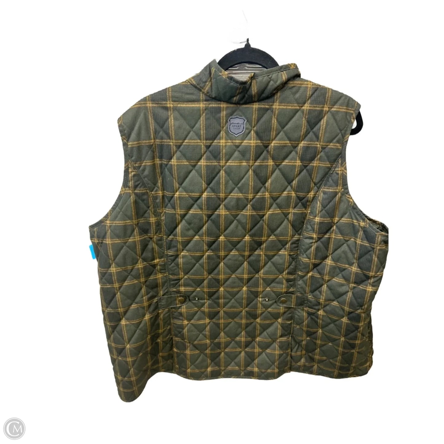 Vest Puffer & Quilted By Eddie Bauer In Green, Size: 3x