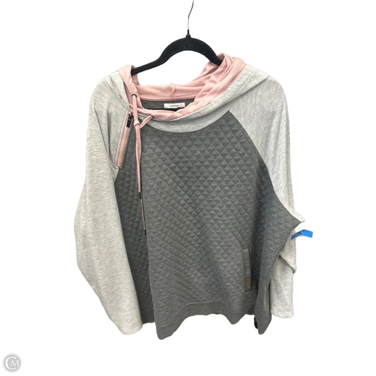 Sweatshirt Hoodie By Maurices In Grey, Size: 3x