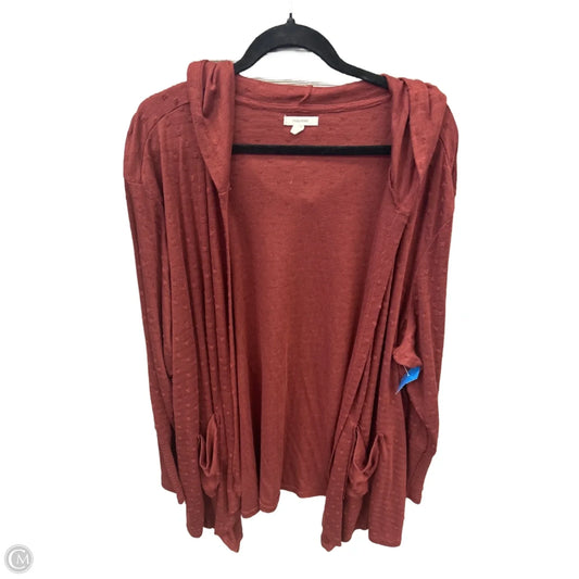 Cardigan By Maurices In Red, Size: 3x