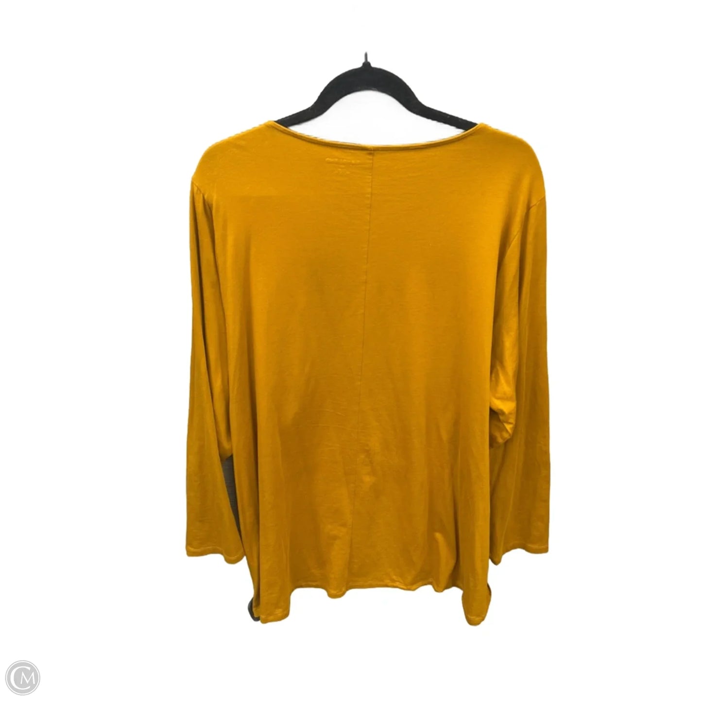 Top Long Sleeve By Lands End In Orange, Size: 3x
