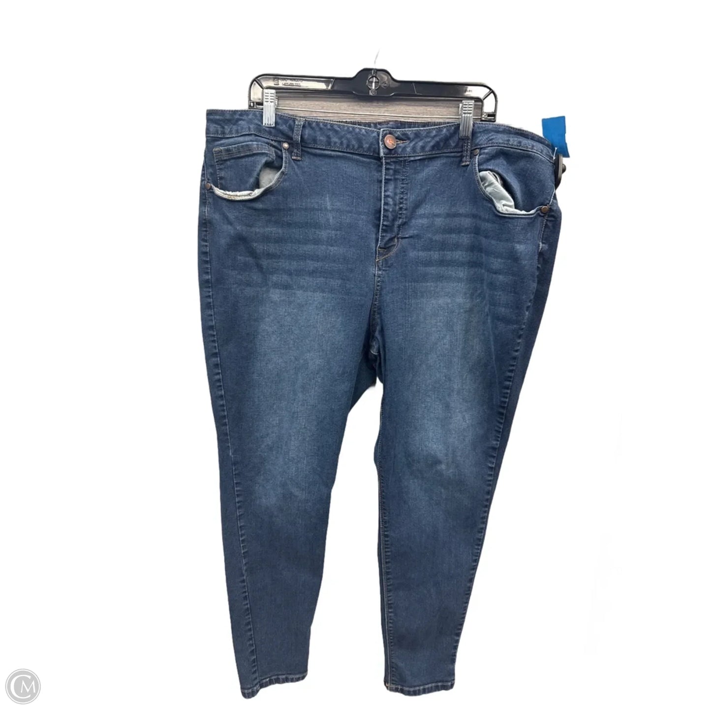 Jeans Skinny By 1822 Denim In Blue Denim, Size: 24