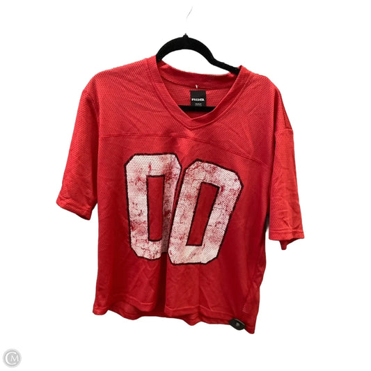 Top Short Sleeve By Clothes Mentor In Red, Size: M