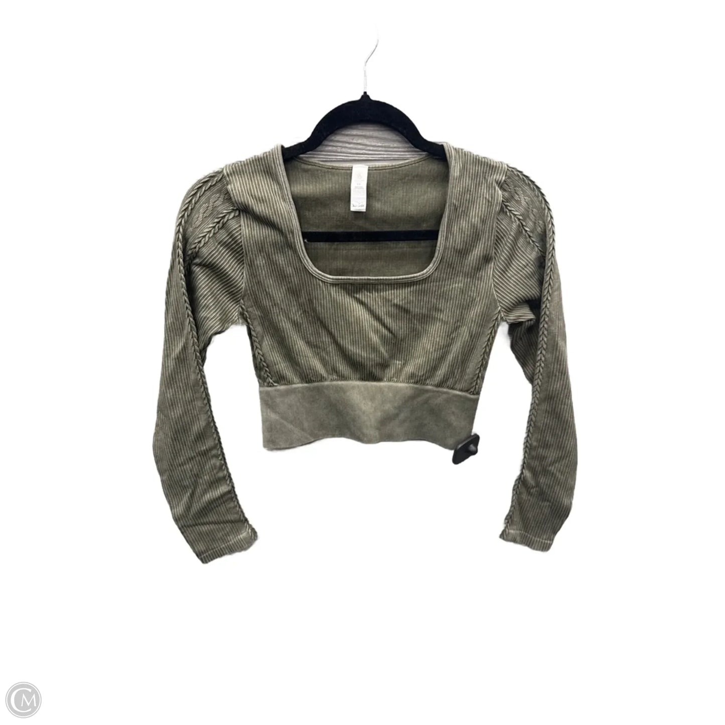Athletic Top Long Sleeve Crewneck By Offline By Aerie In Green, Size: M