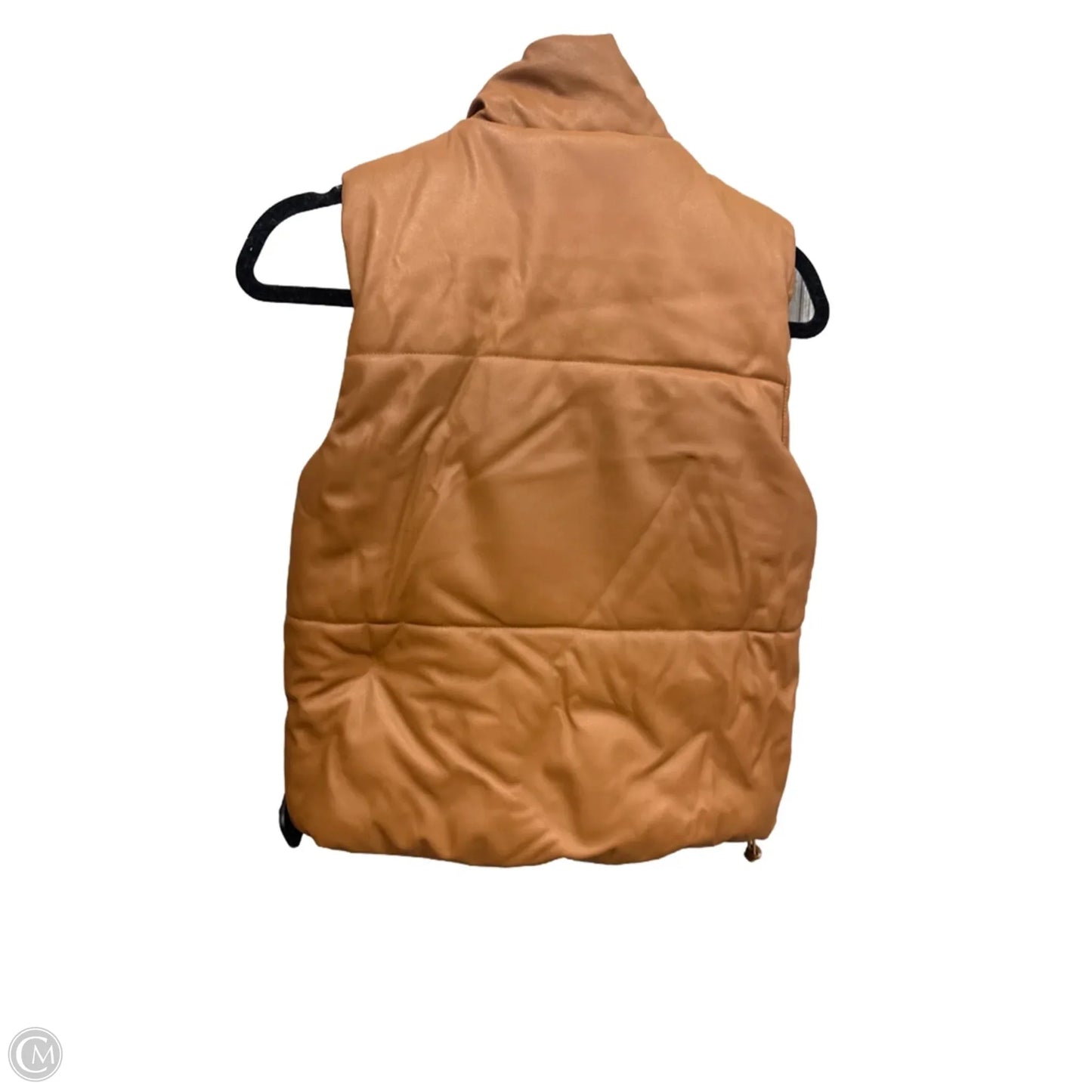 Vest Puffer & Quilted By Fashion Nova In Brown, Size: M