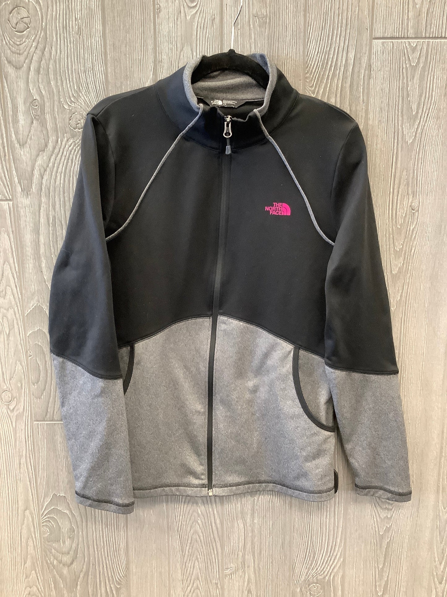 Athletic Jacket By The North Face In Black & Grey, Size: L