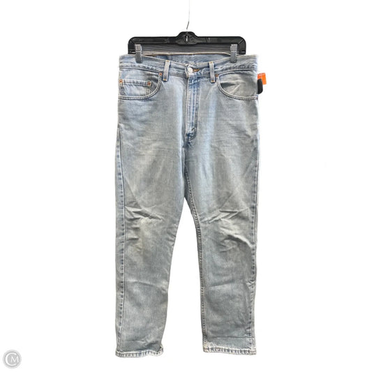 Jeans Straight By Levis In Blue Denim, Size: 16