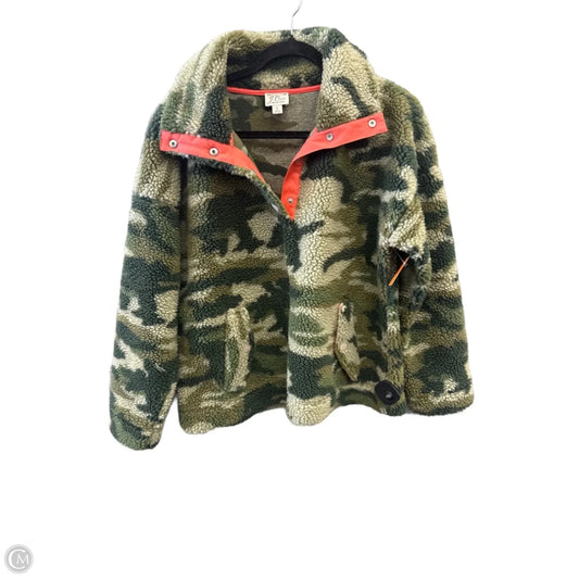 Jacket Faux Fur & Sherpa By J. Crew In Camouflage Print, Size: S