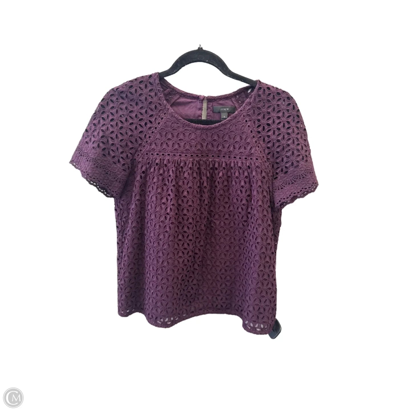 Top Short Sleeve By J. Crew In Purple, Size: Xs