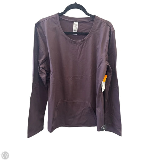 Top Long Sleeve By Mono B In Brown, Size: 3x
