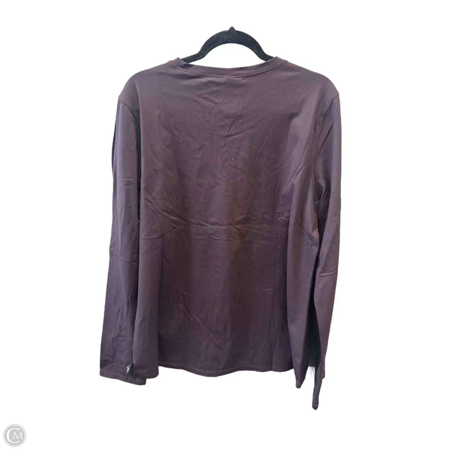 Top Long Sleeve By Mono B In Brown, Size: 3x