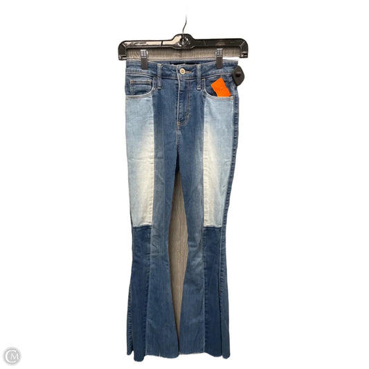 Jeans Flared By Hollister In Blue Denim, Size: 0