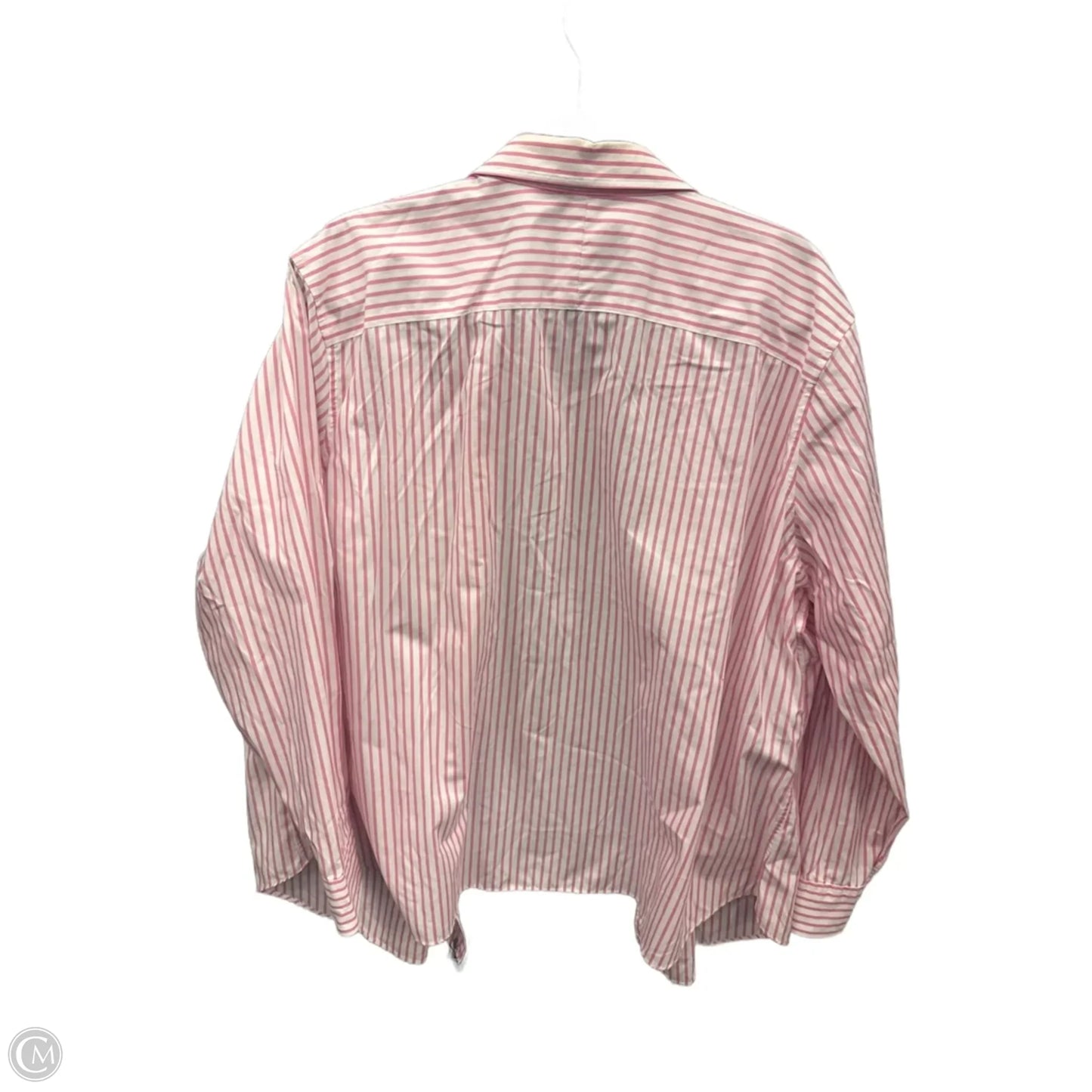 Top Long Sleeve By Chaps In Striped Pattern, Size: 3x