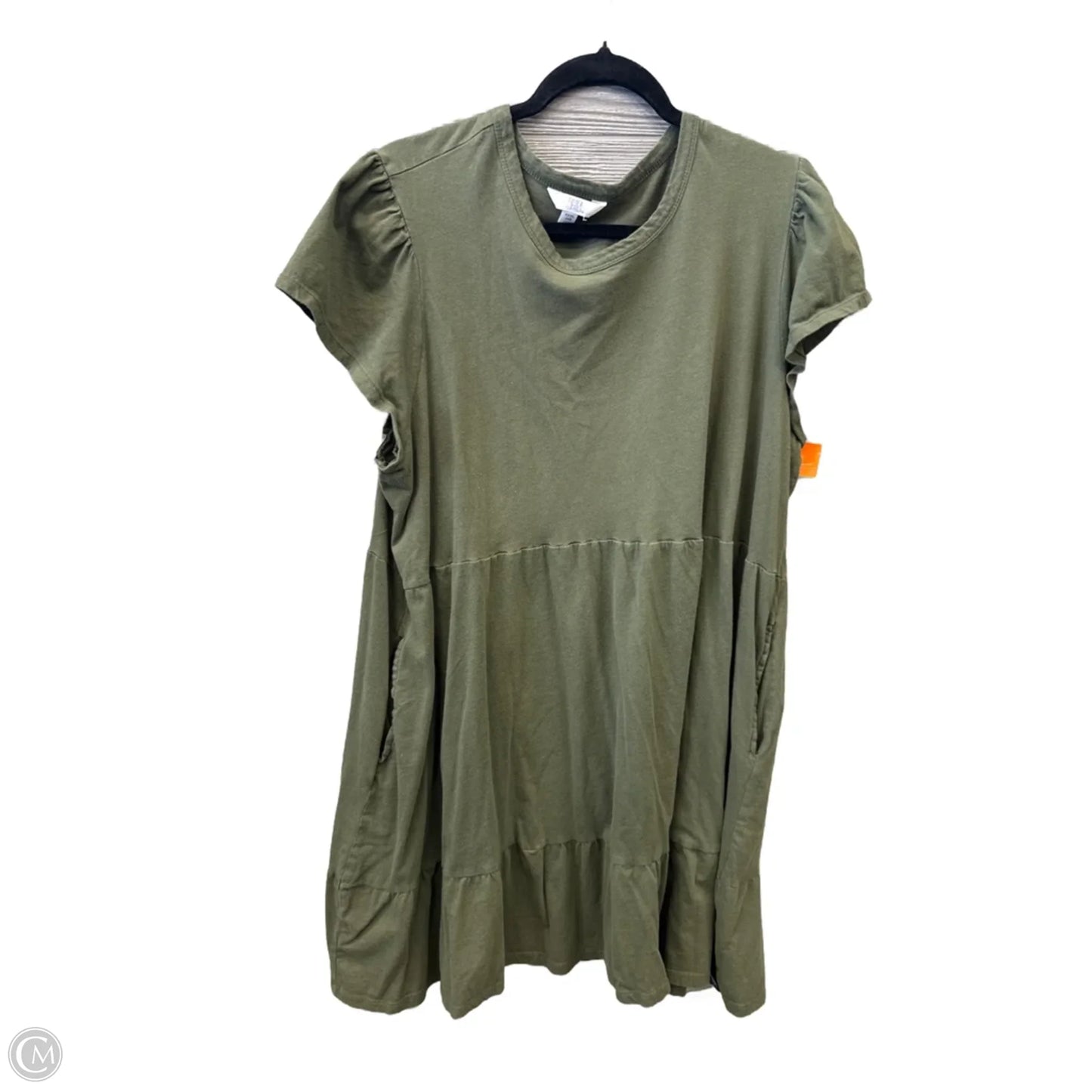 Dress Casual Short By Time And Tru In Green, Size: 3x