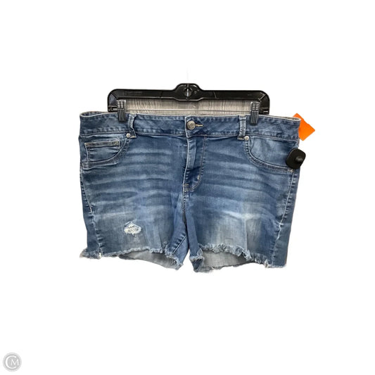Shorts By Maurices In Blue Denim, Size: 18