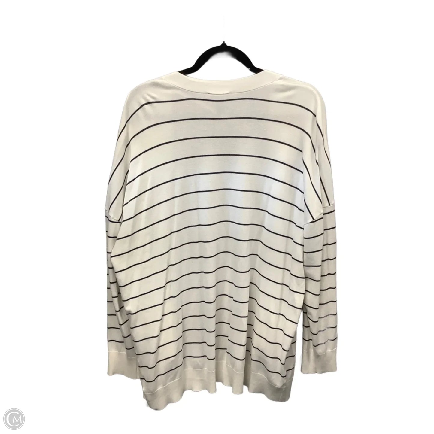 Cardigan By Jones New York In Striped Pattern, Size: Xl