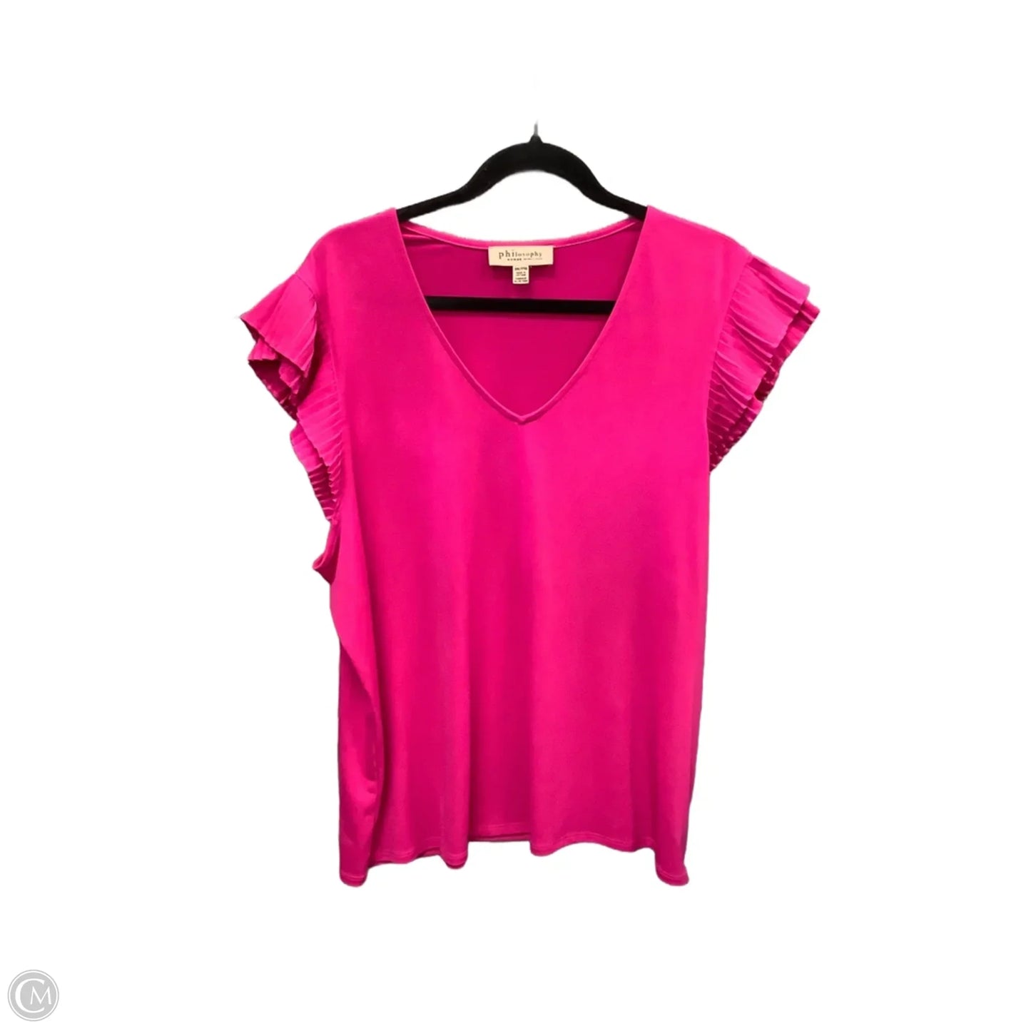 Top Sleeveless By Philosophy In Pink, Size: 2x