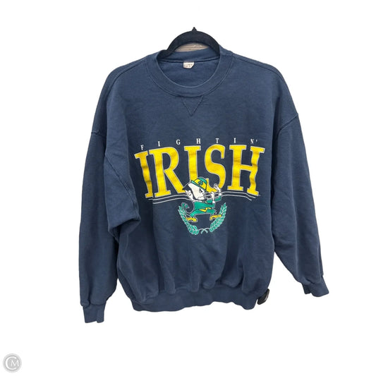 Sweatshirt Crewneck By Clothes Mentor In Blue, Size: Xl