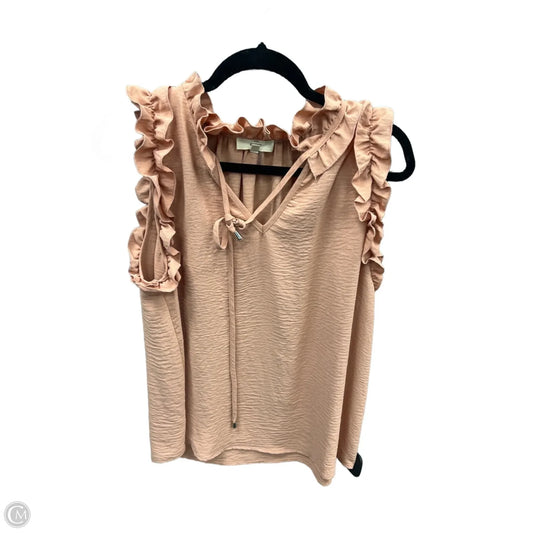 Top Sleeveless By Entro In Coral, Size: L